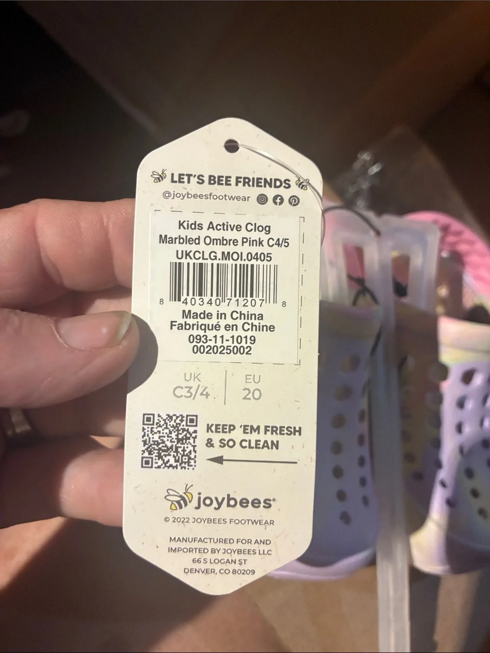Kids Pastel Tie-Dye Clog - Pink/Multicolor